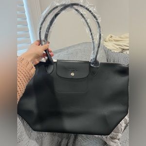 Longchamp Le Pliage Leather Tote
